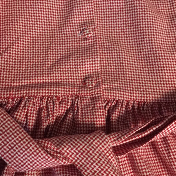 Strasburg Red and White Checked Dress Girls 6 - Picture 3 of 5